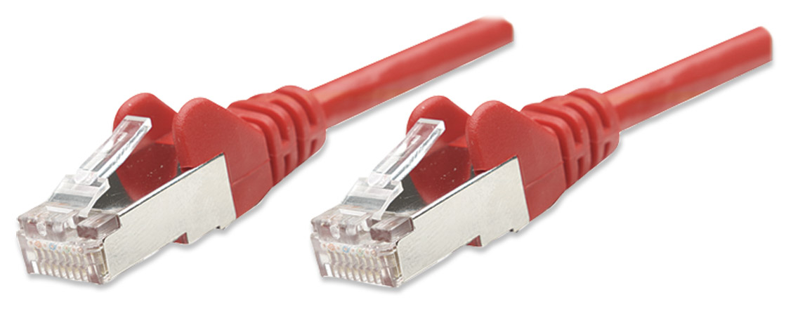 Cavo Di Rete Patch In Rame Schermato Cat 5e Rosso F UTP 10 M Cavi