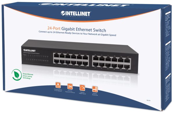 Gigabit Ethernet Switch 24 porte desktop/rack INTELLINET - immagine 2