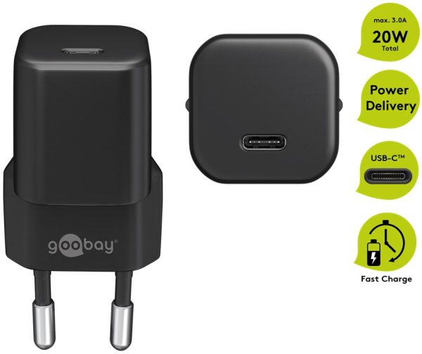 Caricatore USB-C™ PD Power Delivery Fast Charger 20W Nero - immagine 5