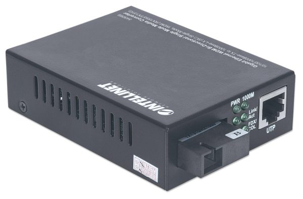 Media converter Gigabit Ethernet WDM Bidirezionale Single Mode RX1550/TX1310 INTELLINET - immagine 3