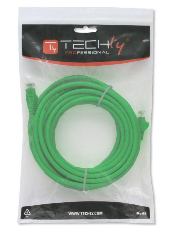 Cavo di rete Patch in CCA Cat.5E Verde UTP 3m TECHLY PROFESSIONAL - immagine 2